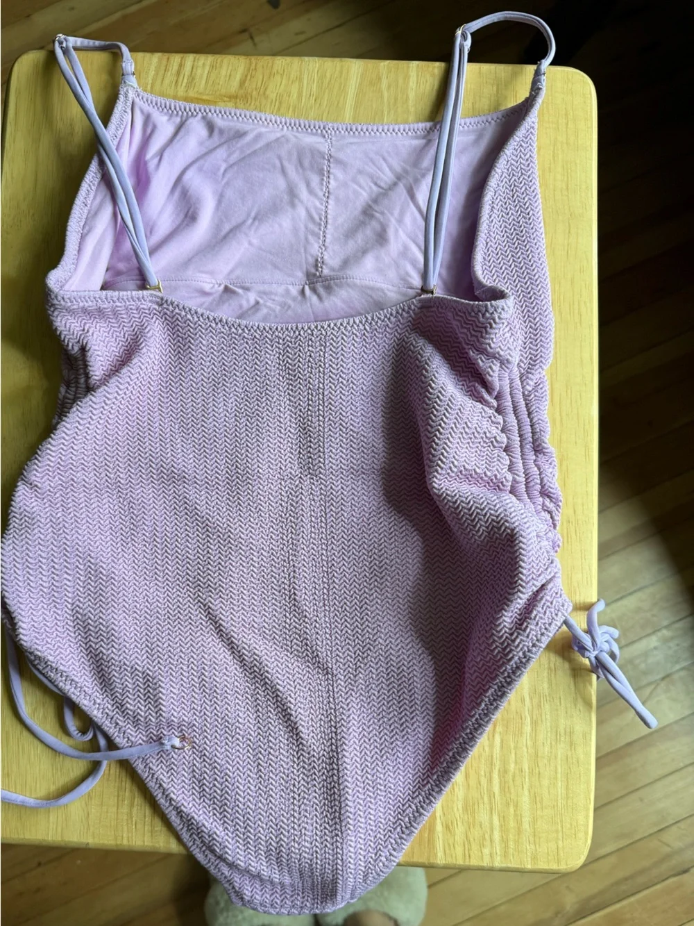 Women’s‎ Seafolly Australia Lilac Textured One-Piece Swimsuit size 6 USA